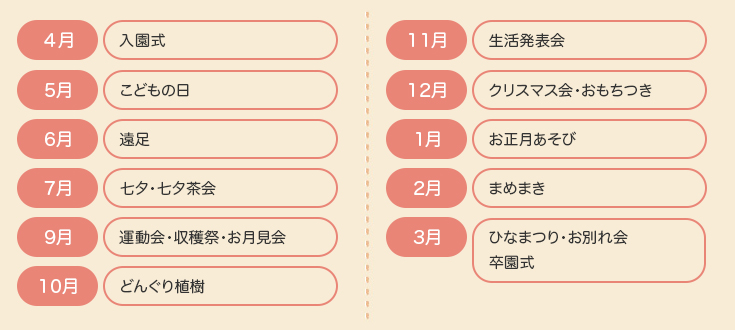 年間行事予定